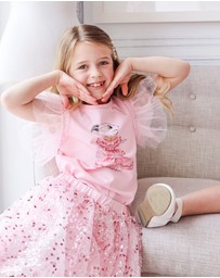 Rock Your Kid - Claris the Mouse Blush T-Shirt
