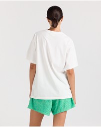 Poolside Paradiso - Isola Tee - White