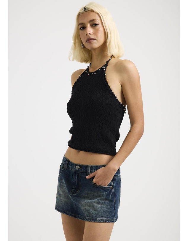 Neon Hart - Berta Beaded Knit Top
