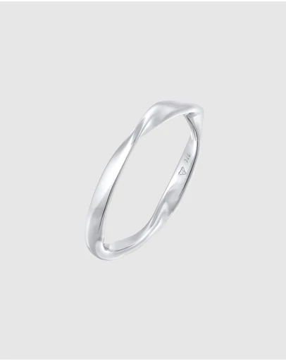Elli Jewelry - Twisted Stacking Ring in 925 Silver