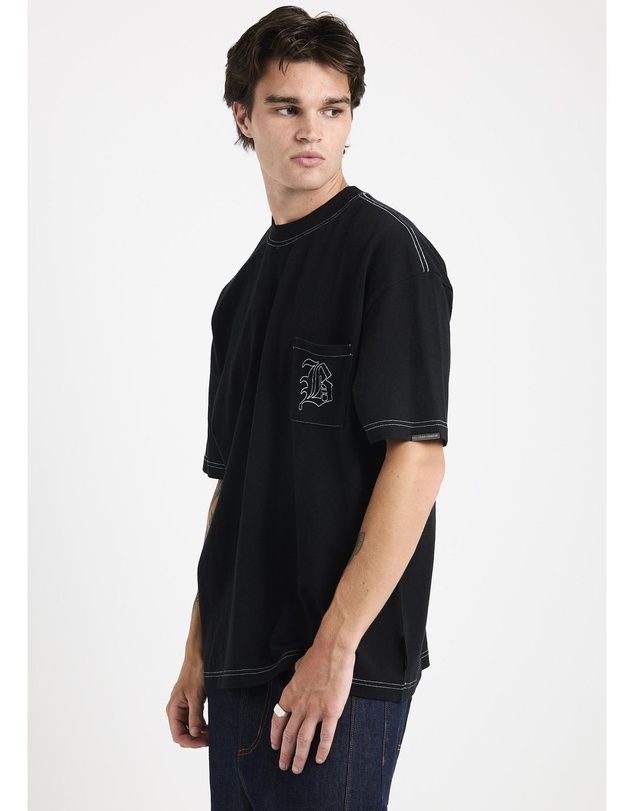 Black Noise White Rain - Contrast T-Shirt