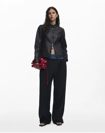 Desigual - Combined faux leather jacket