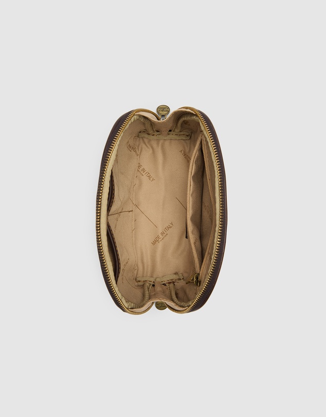 Republic of Florence - Porter Matt Chocolate Leather Pouch