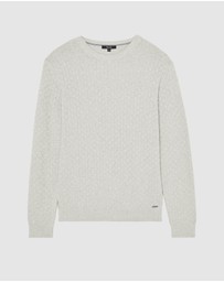 Politix - Elvin Geo Textured Crew Knit