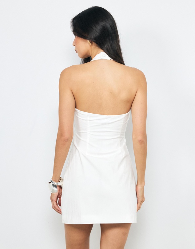 AERE - Oriane Halter Mini Dress