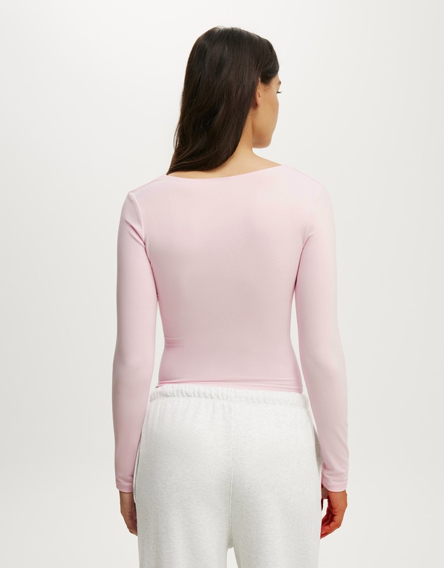 Cotton On Body Active - Ultra Soft Square Neck Long Sleeve