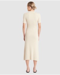 FRIEND of AUDREY - Madden Buttoned Knit Dress