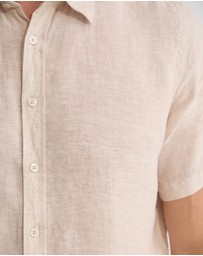 Oxford - Leyton French Linen Short Sleeve Shirt