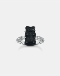 THOMAS SABO - Ring with black Goldbear and zirconia
