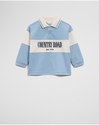 Country Road - Organically Grown Cotton Logo Rugby T-shirt