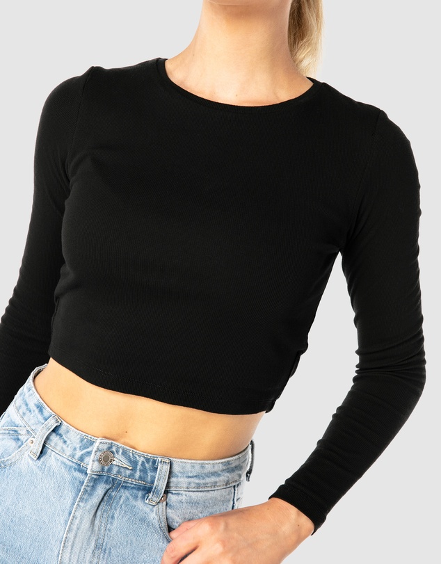 ONEBYONE - Classic Longsleeve Crop Tee