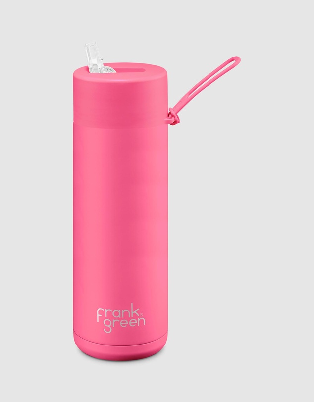 Frank Green - 20oz Stainless Steel Ceramic Reusable Bottle with Straw Lid