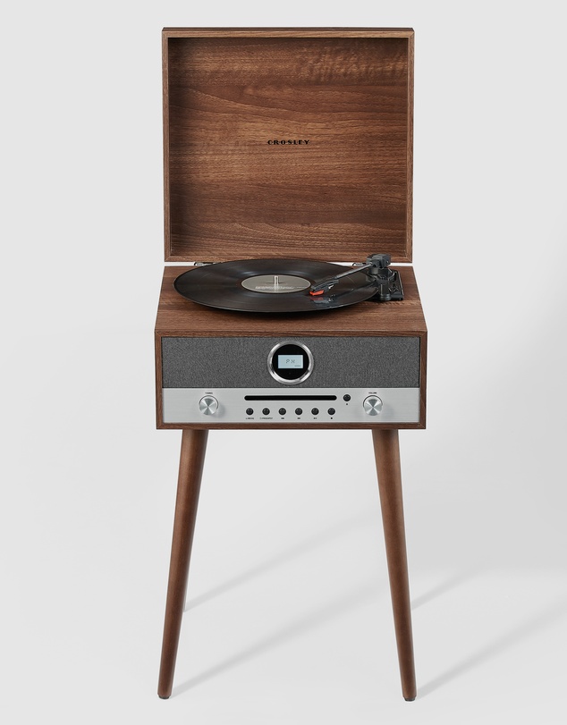 Crosley - Crosley Nash 7-in-1 Vinyl Record Player - Walnut