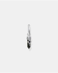 THOMAS SABO - Crystal Single Hoop Earring with Golden Blue Tiger's Eye