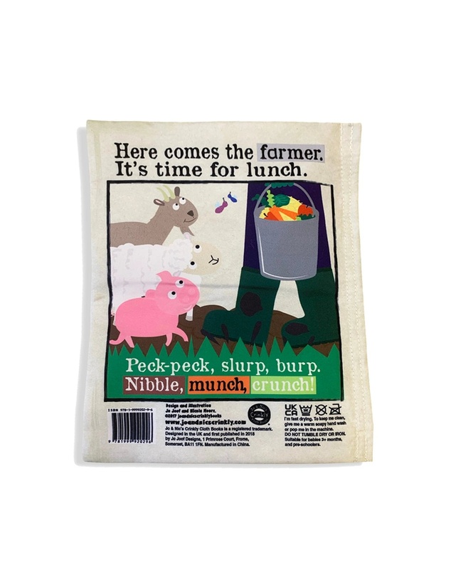 Jo and Nics Crinkly Cloth Books - Farm Animals