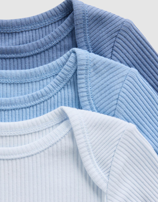 GAP - 3-Pack LS Tinyrib Bodysuit - Babies