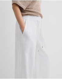 Country Road - Organically Grown Linen Pull-on Pant