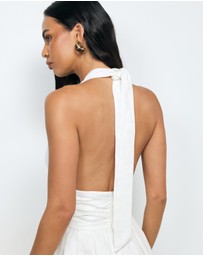 AERE - Twila Halter Mini Dress