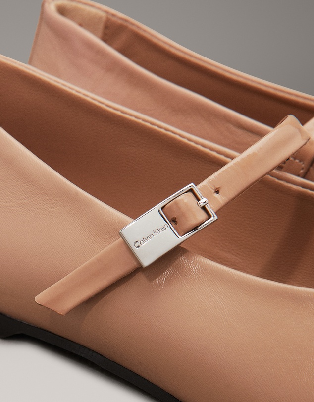 Calvin Klein - Leather Mary Jane Ballerinas