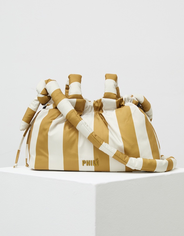 Phile - Pram Caddy - Gold Stripes