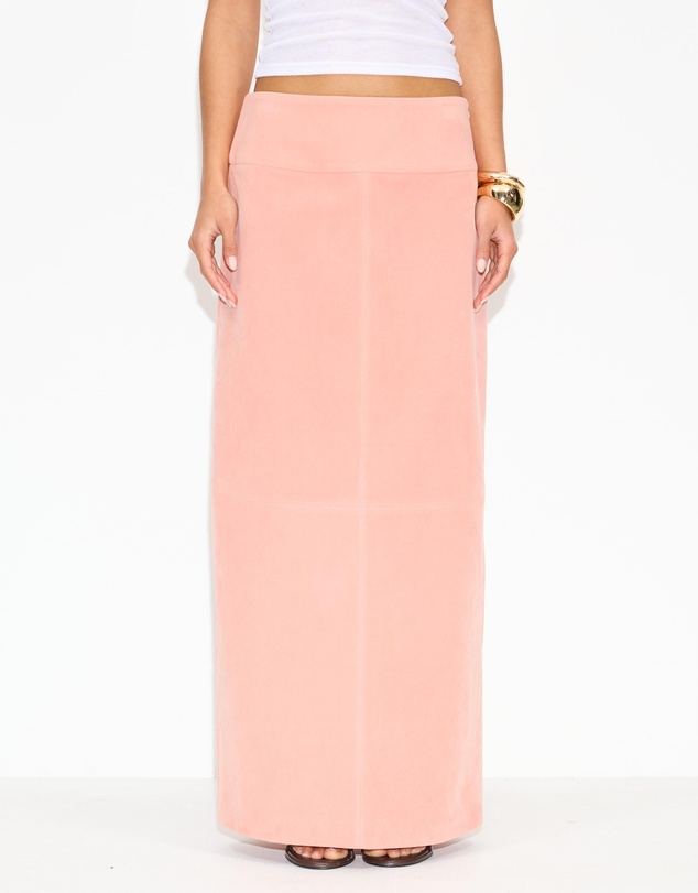 Dazie - Bailey Faux Suede Midi Skirt