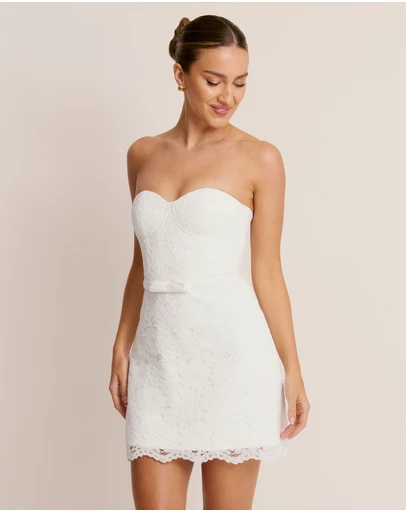 Six Stories - Lace Bandeau Corset Mini Dress