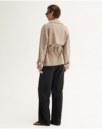 Elka Collective - Selena Cropped Trench Coat
