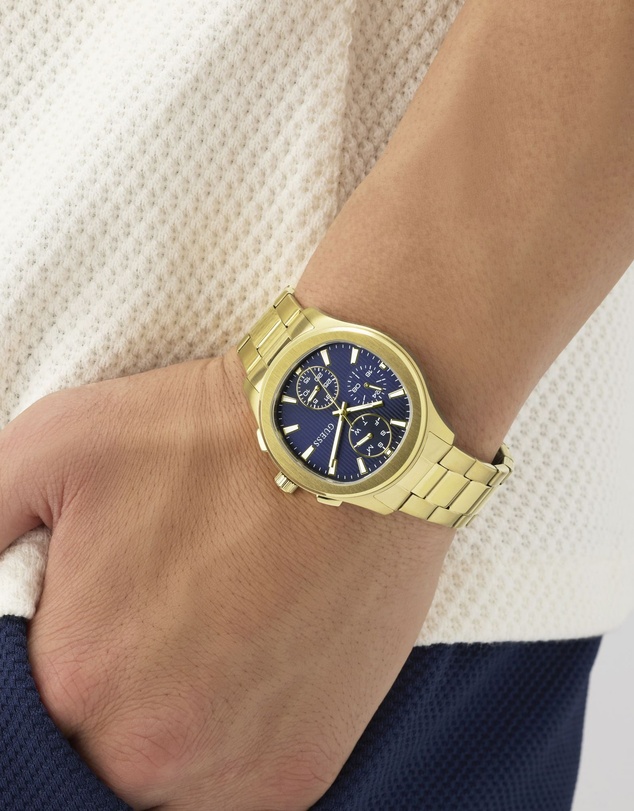 GUESS - GUESS Men's Gold-Tone Multifunction Watch