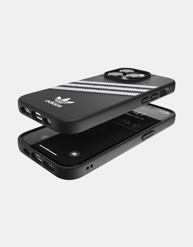 adidas Originals - 3 Stripe Samba iPhone 14 Pro Protective Phone Case PU Leather