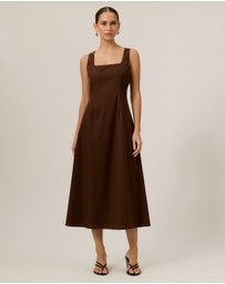 Tussah - Andy Square Neck Midi Dress