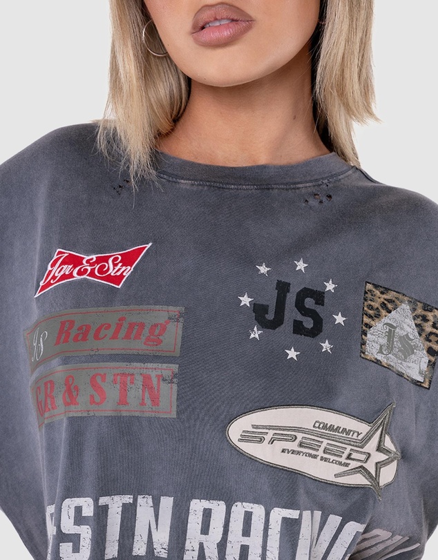 JGR & STN - Drift Distressed Oversized T-Shirt