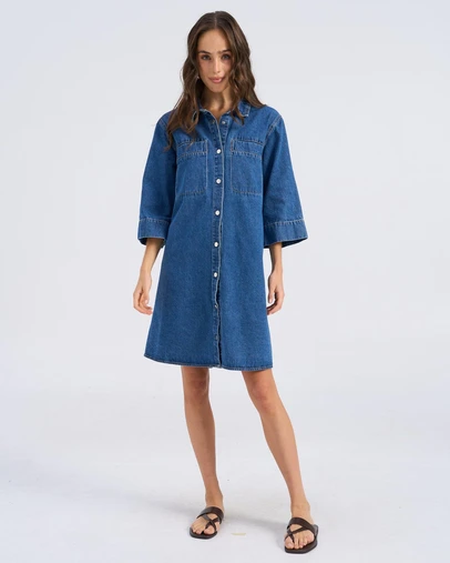 Vero Moda - Tolke Denim Shirt Dress