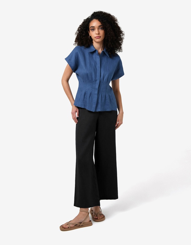 Forcast - Ami Linen Elastic Back Pants