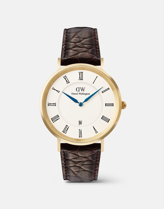 Daniel Wellington - Classic 40mm Roman Numerals Date Croc Belly