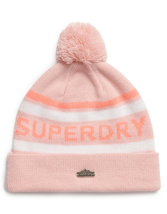 Superdry - Superdry Logo Knit Beanie Hat