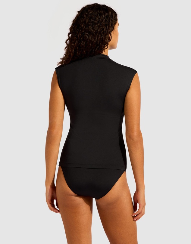 Seafolly - Seafolly Collective Cap Sleeve Sunvest Bikini Top