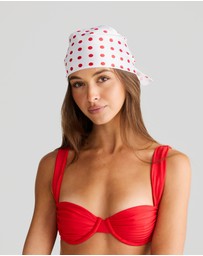 Vacay Swimwear - Havana Head Scarf Red Polka
