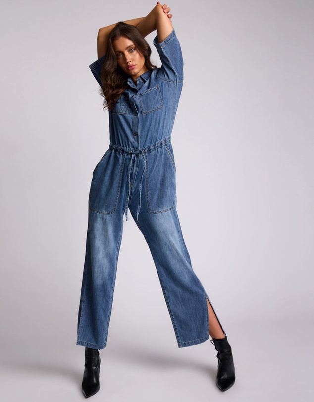 ONE TEASPOON - Veronica Denim Jumpsuit - Westland Blue