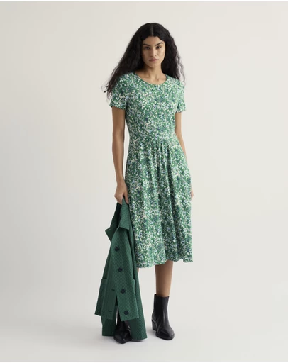 Seasalt - Seasalt Cornwall Green S/S April Dress