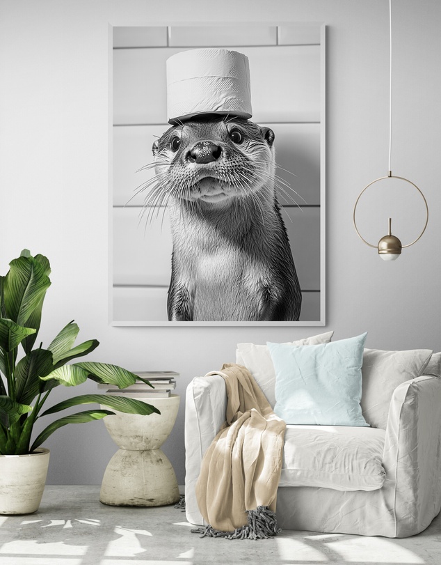 Inka Arthouse - Whimsical Otter Art Print