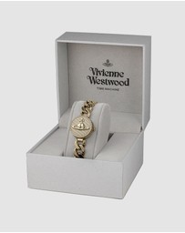 Vivienne Westwood - Vivienne Westwood Orb Button 25mm Gold Strap Watch