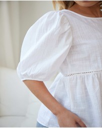 Esther & Co - Tonya Top - White