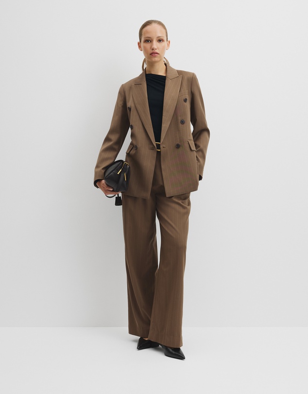 Country Road - Pinstripe Double Breasted Blazer