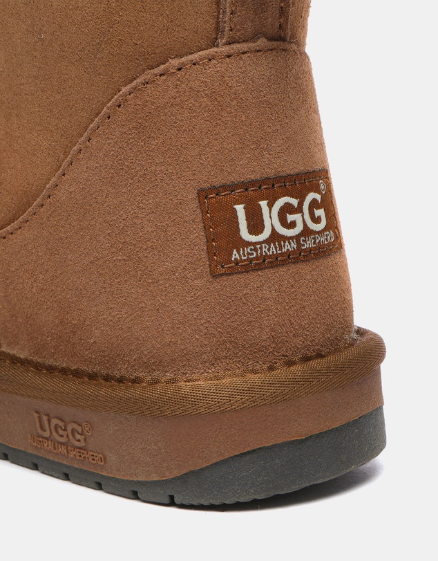 EVERAU - Australian Shepherd Ugg Mini Classic Sheepskin Upper UGG Boots