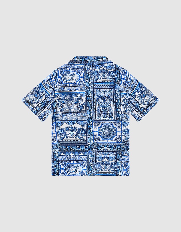 Camilla - Short Sleeve Camp Collared Shirt - Kids