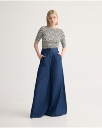 Oxford - Imogen Printed Jersey Top