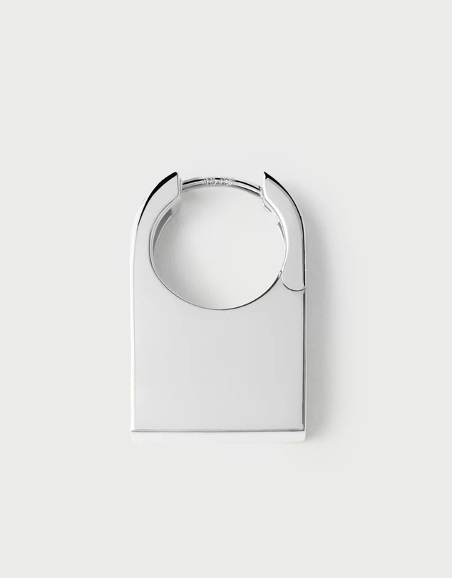 PDPAOLA - Chicago Silver Hoop Earrings