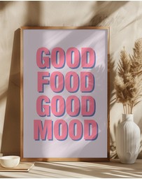 Olive et Oriel - Positive Vibes Meal by Athene Fritsch Art Print