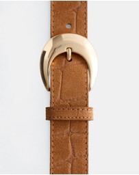& Other Stories - Crescent-Buckle Leather Belt