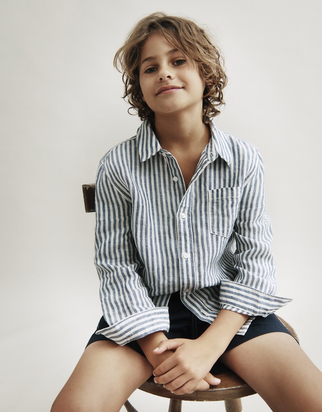 Country Road - Teen Long Sleeve Linen Shirt